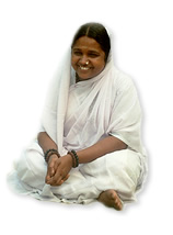 Amma meditating